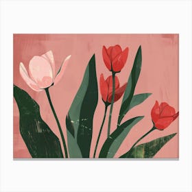 Red Tulips 12 Canvas Print