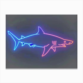 Aqua Hammerhead Shark 4 Canvas Print
