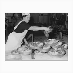 Mint Is Used For The Soupa To Be Served At Dinner At The Fiesta Of The Holy Ghost, Santa Clara, California, Soupa Is A Canvas Print