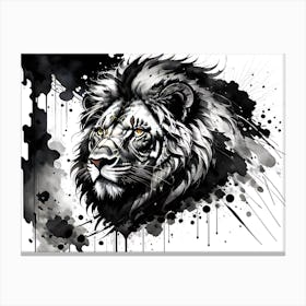 Lion Head 10 Canvas Print