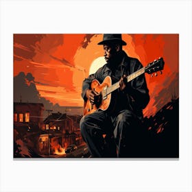 Acoustic Guitar Canvas Print