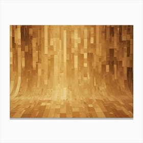 Abstract Image Of A Series Of Golden Rectangles Arranged In A Curved Pattern, Creating A Sense Of Depth And Texture Canvas Print