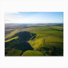 Aerial View Of The Moors Canvas Print