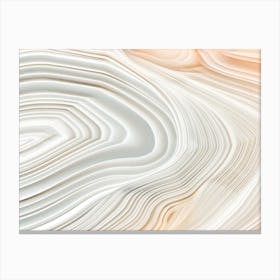 Neutral Gemstone Layers Canvas Print