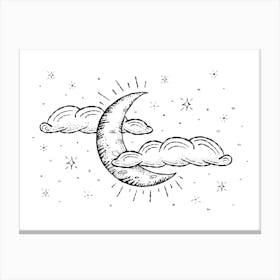 Crescent Moon 1 Canvas Print