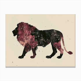 Lion In Space Canvas Print