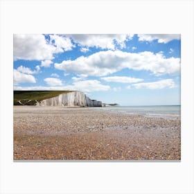 The Seven Sisters, English Coast Canvas Print