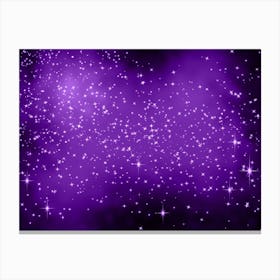 Indigo Shining Star Background Canvas Print