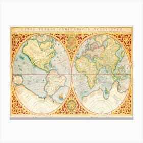 Orbis Terrae Compendiosa Canvas Print