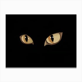 Black Cat Eyes Canvas Print