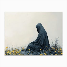 Woman In A Cloak 1 Canvas Print