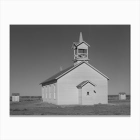 Country Church On Highway 83, Norton County, Kansas By Russell Lee Canvas Print