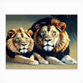 Lions 2 Canvas Print