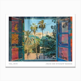Tel Aviv From The Window Series Poster Painting 4 Canvas Print