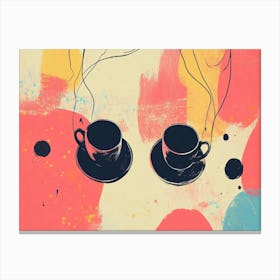 Coffee Cups Canvas Print