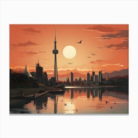 Urban Elegance Unveiled Canvas Print