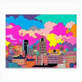 Birmingham Skyline Canvas Print