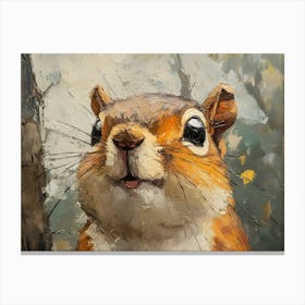 Squirrel In The Woods 4 Canvas Print