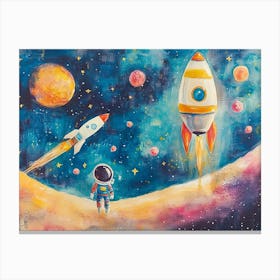 Space Rockets Canvas Print