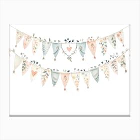 Bunting Garland Canvas Print