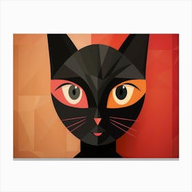 Black Cat 9 Canvas Print