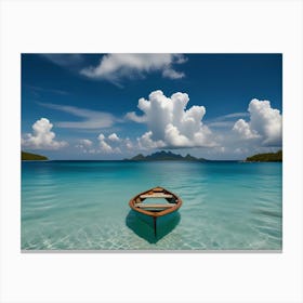 Boat In The Water Canvas Print