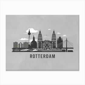 Rotterdam Skyline Canvas Print