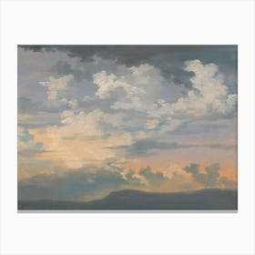 The Sky At Sunrise, French Canvas Print