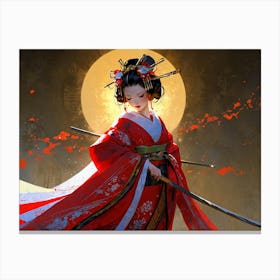 Geisha 6 Canvas Print