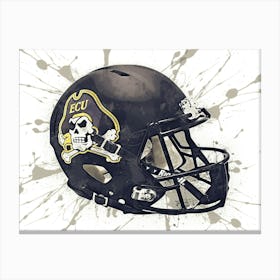East Carolina Pirates Matte NCAA Helmet Poster Canvas Print