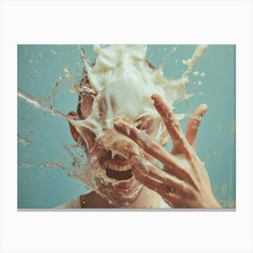 Splash Of Milk 1 Canvas Print