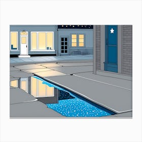 Gutter &stars 2 vector art Canvas Print