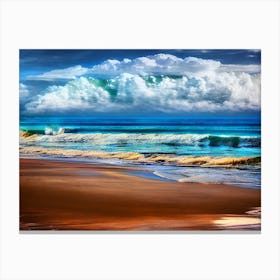 Sand And Waves Canvas Print