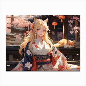 Fox Goddess Canvas Print