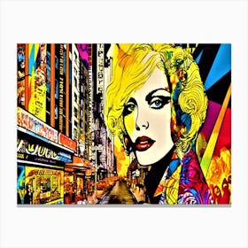 Girl In A City - New York City Canvas Print