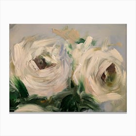 Couple of White Flowers Canvas Print