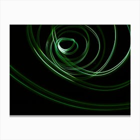 Glowing Abstract Curved Lines 10 Canvas Print