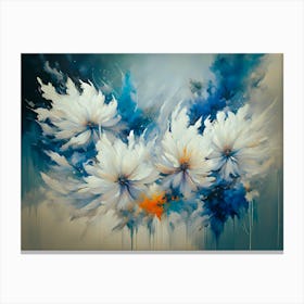 White Flowers - Ai Canvas Print