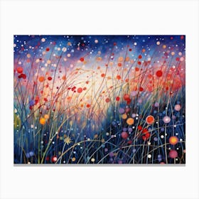 Night In The Meadow Canvas Print