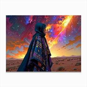 Woman In The Desert 6 Canvas Print