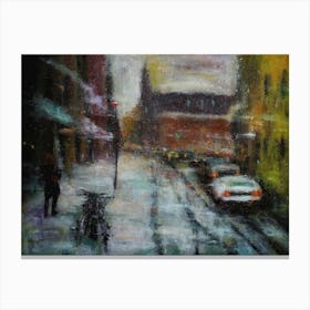 Snowy Moscow Canvas Print