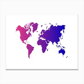 World Map 28 Canvas Print