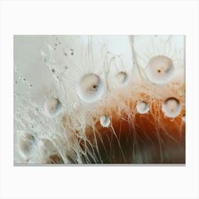 Close Up Of Water Droplets Canvas Print