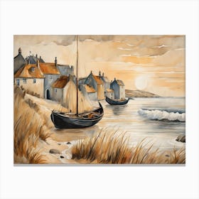 European Coastal Painting (37) Canvas Print