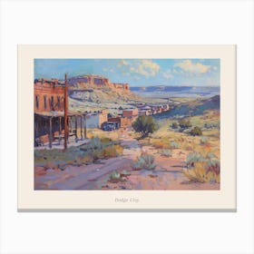 Western Landscapes Dodge City Kansas 2 Poster Canvas Print
