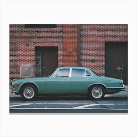 A Classic Green Car New York Canvas Print