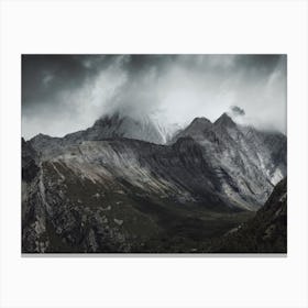 Stormy Mountain Sky Canvas Print