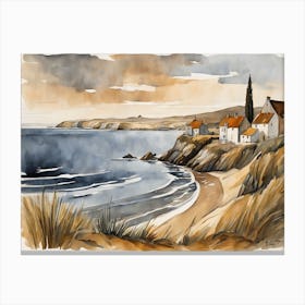 European Coastal Painting (45) Canvas Print