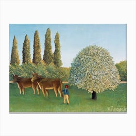  Meadowland (The Pasture), Henri Rousseau Canvas Print