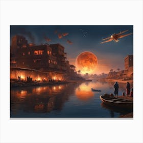 Sun Scorched Nights Canvas Print